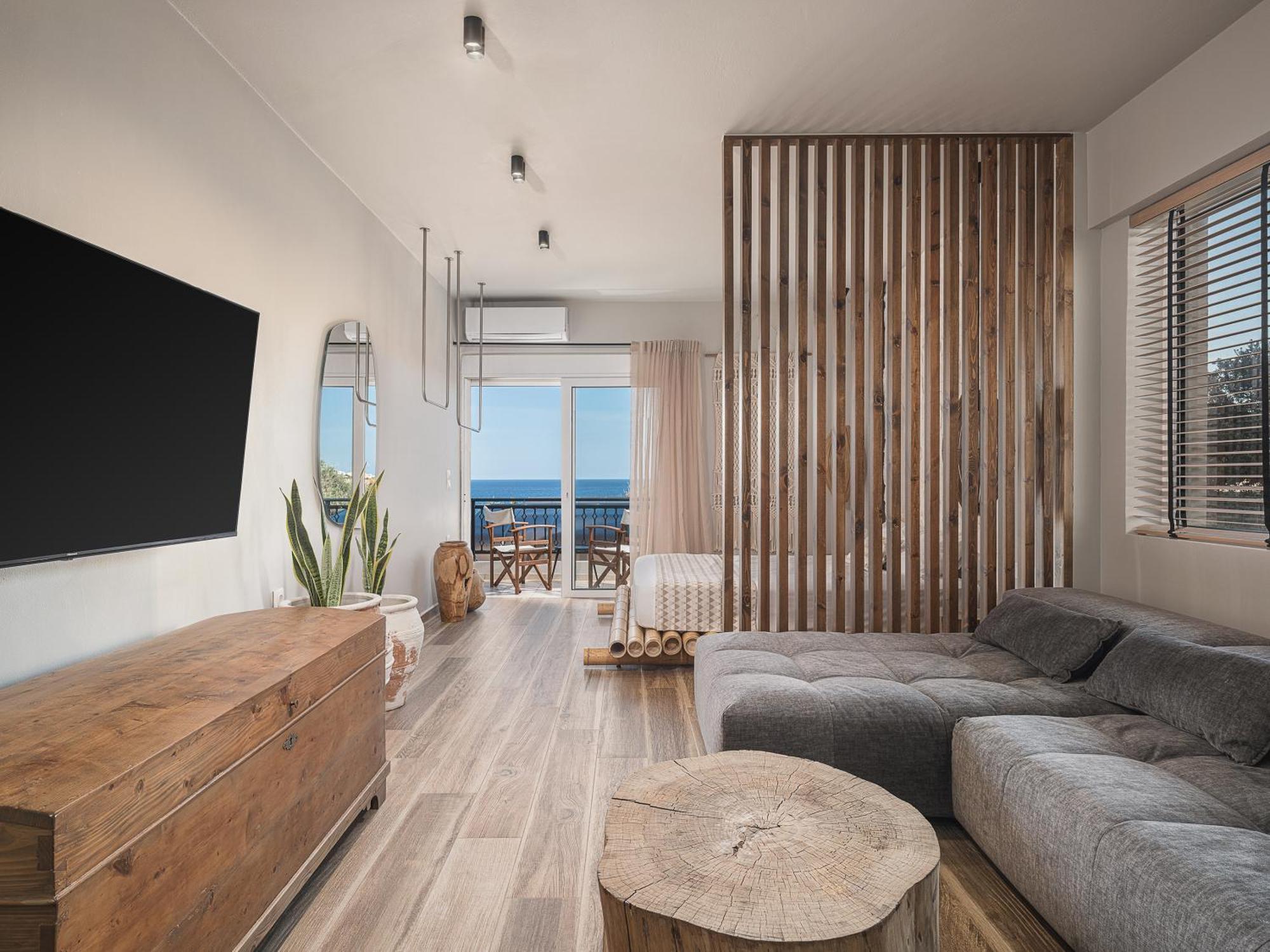 Cancun Deluxe Apartment Hriszí Aktí Haniá Kültér fotó