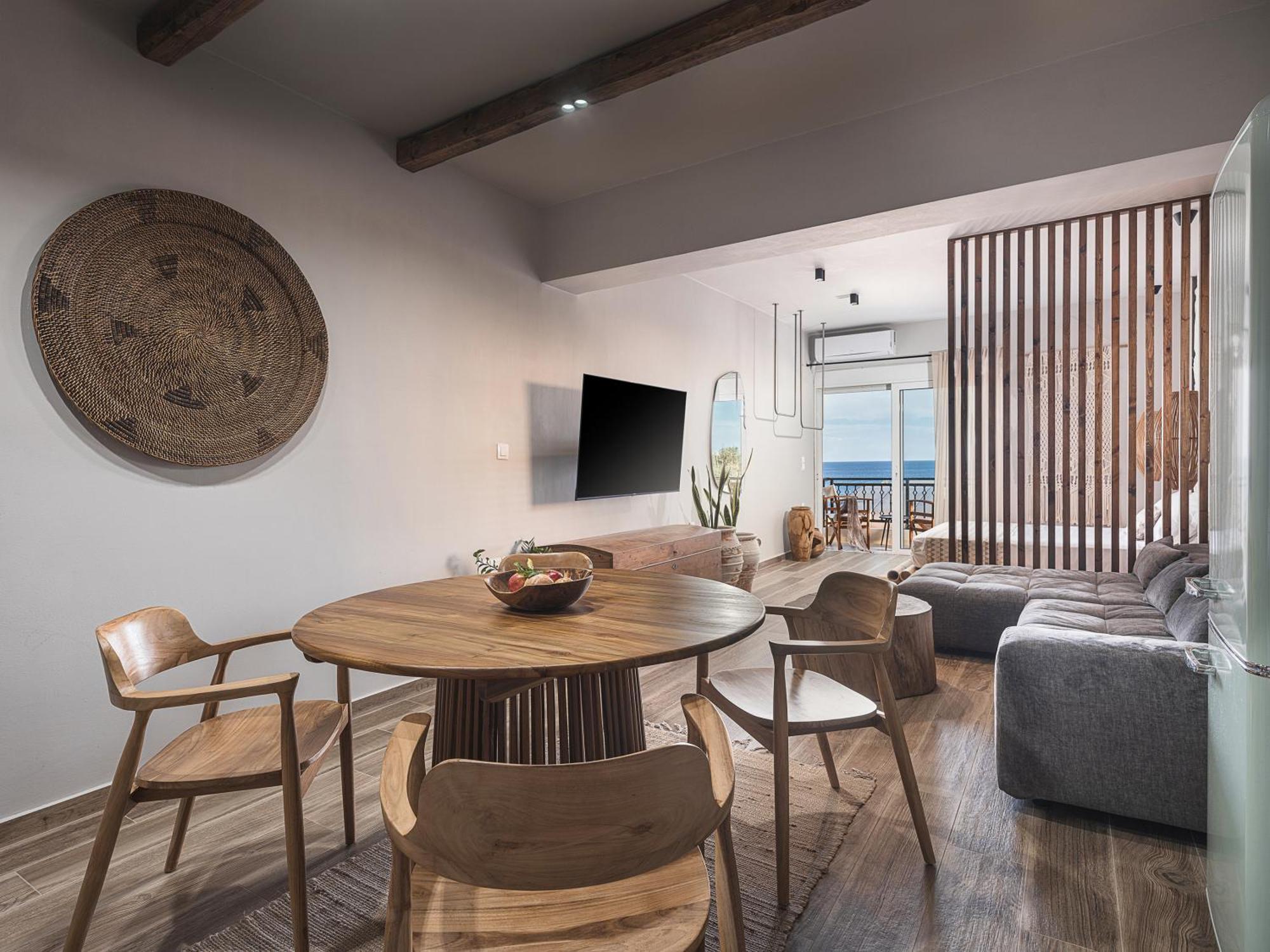 Cancun Deluxe Apartment Hriszí Aktí Haniá Kültér fotó